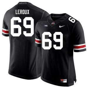 NCAA Ohio State Buckeyes Men's #69 Trey Leroux Black Nike Football College Jersey VTI1345BH